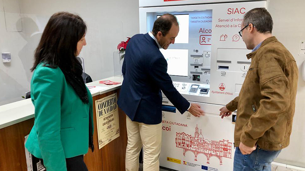 Terminal en el SIAC / Foto: Ayuntamiento Alcoy