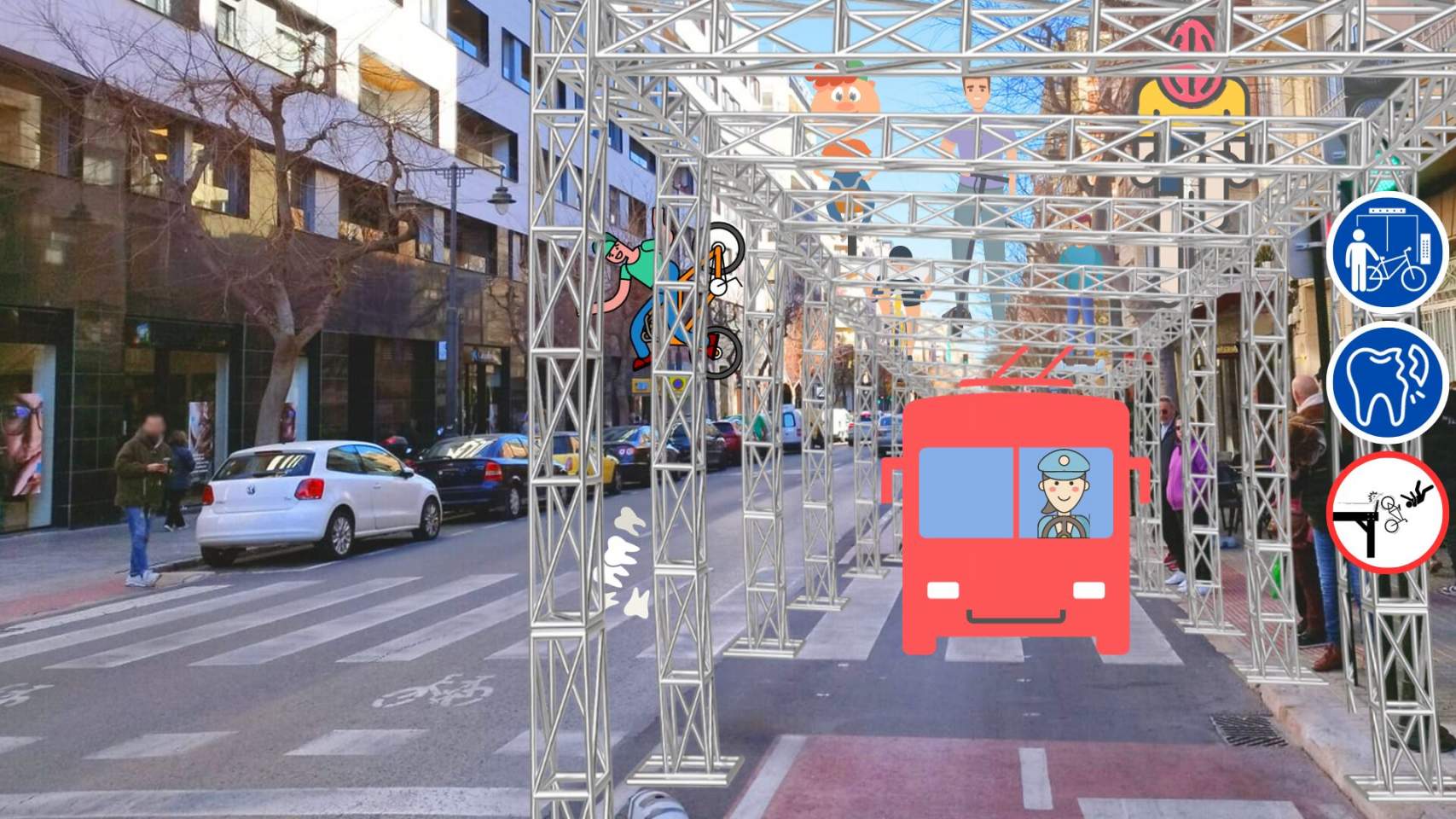 Proyección de cómo dicen que podría quedar más o menos