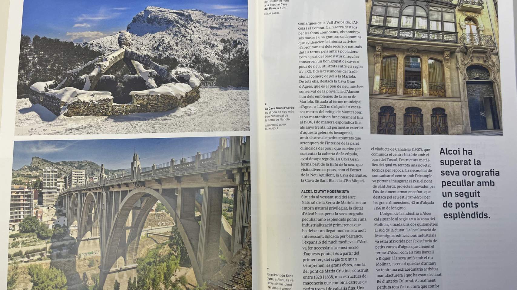 Imatge del reportatge en la revista EIX