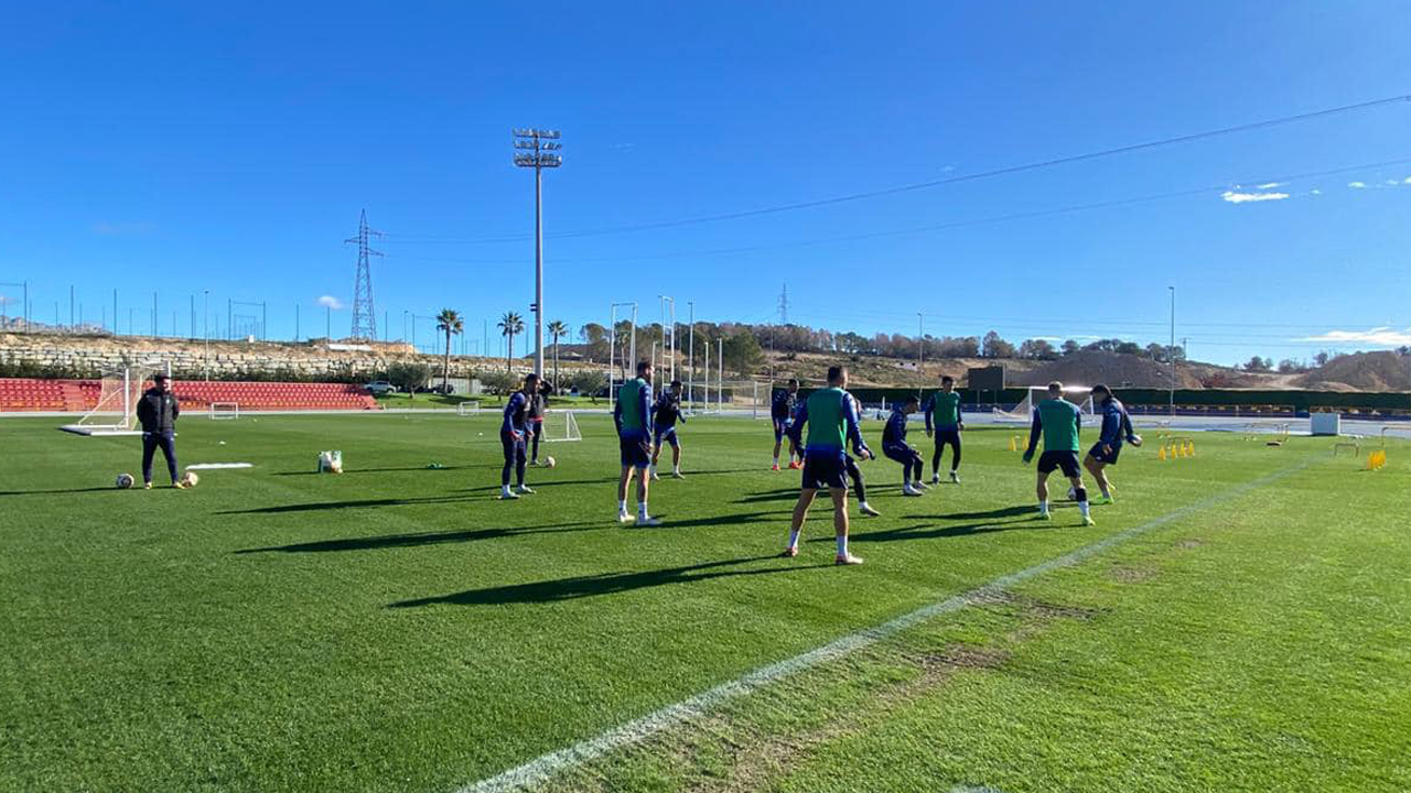 Entrenamiento previo al partido / Foto: Facebook CDAlcoyano