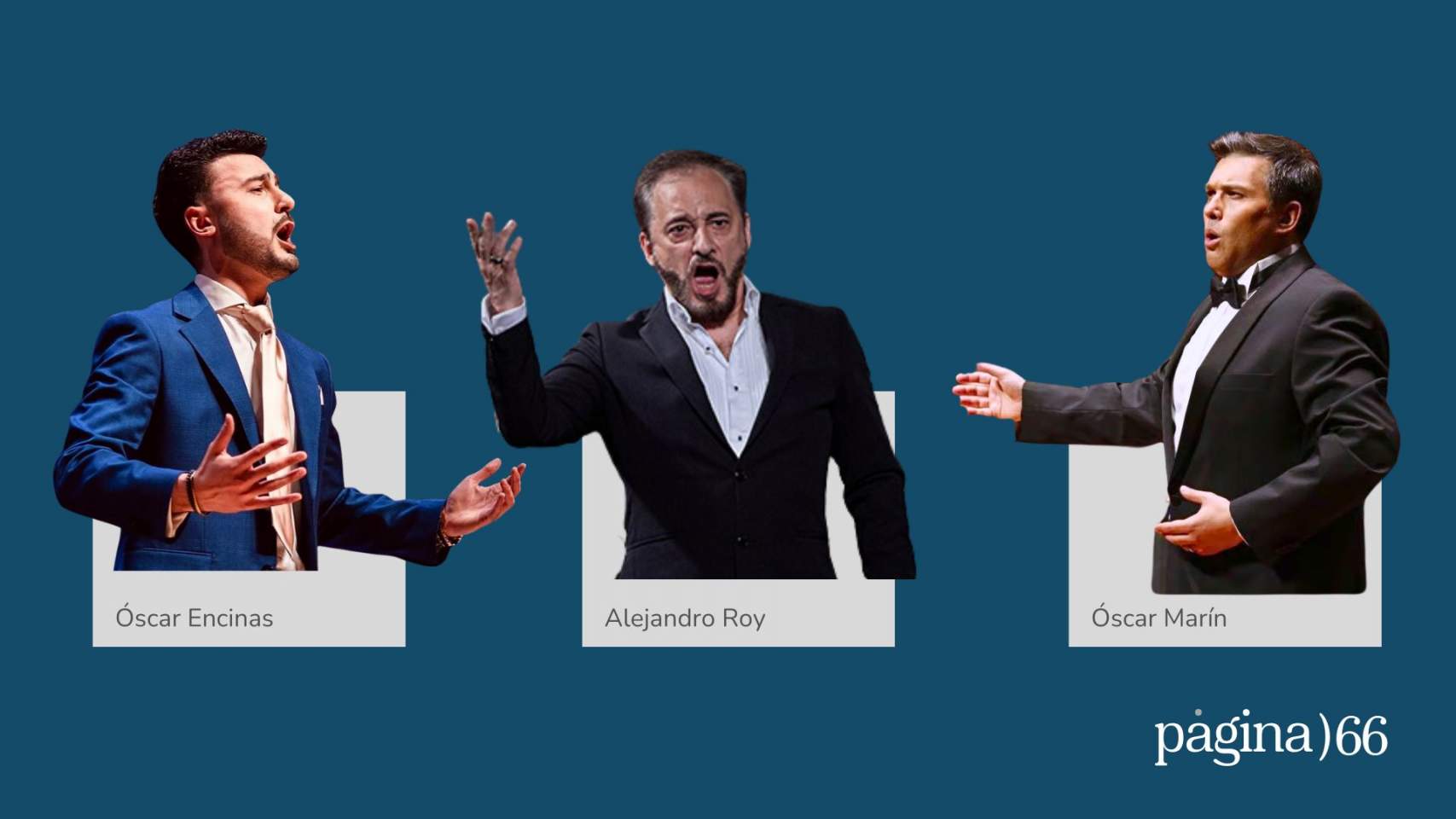 Els Tres Tenors tornen a Alcoi amb Alejandro Roy i Óscar Encinas i el ‘mig alcoià’ Óscar Marín