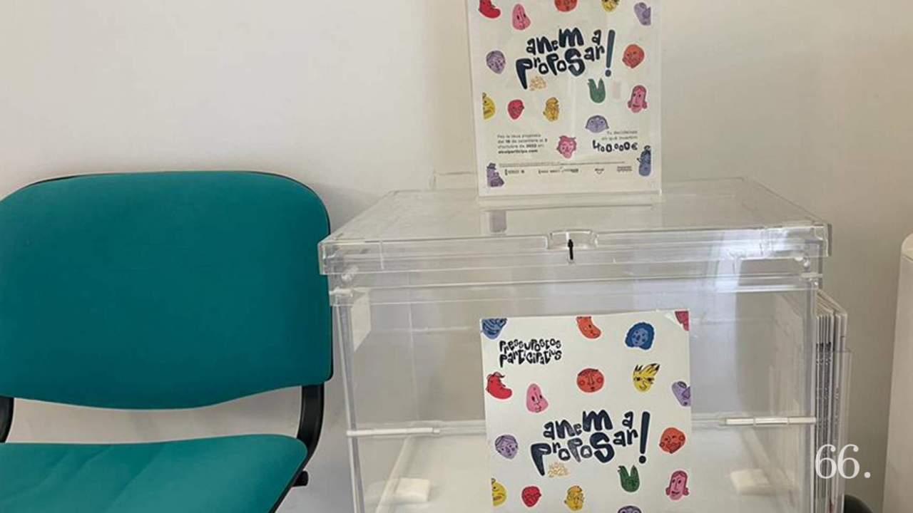 Urna d'una edició passada dels Pressupostos Participatius